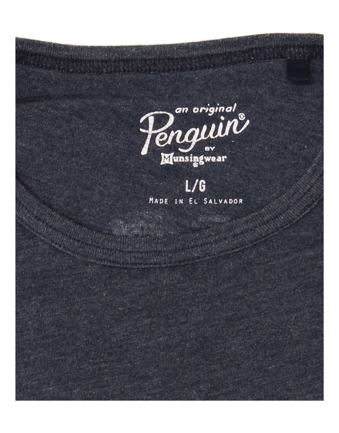PENGUIN Mens Graphic T-Shirt Top Large Blue Vintage Penguin and Second-Hand Penguin from Messina Hembry 