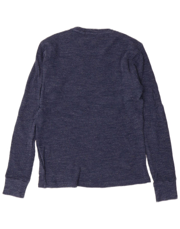 Polo Ralph Lauren Mens Top Long Sleeve Small Navy Blue Cotton