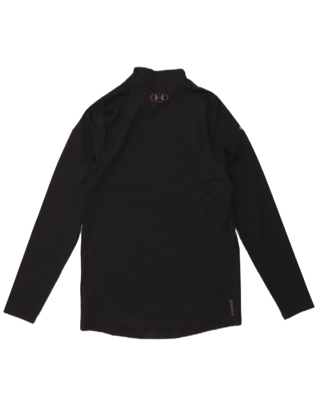 UNDER ARMOUR Mens Cold Gear Top Long Sleeve Small Black Polyester