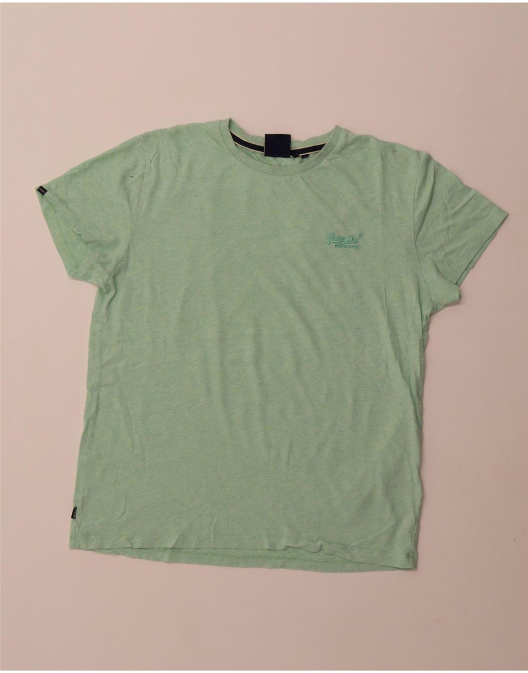 Superdry Mens T-Shirt Top Large Green Cotton