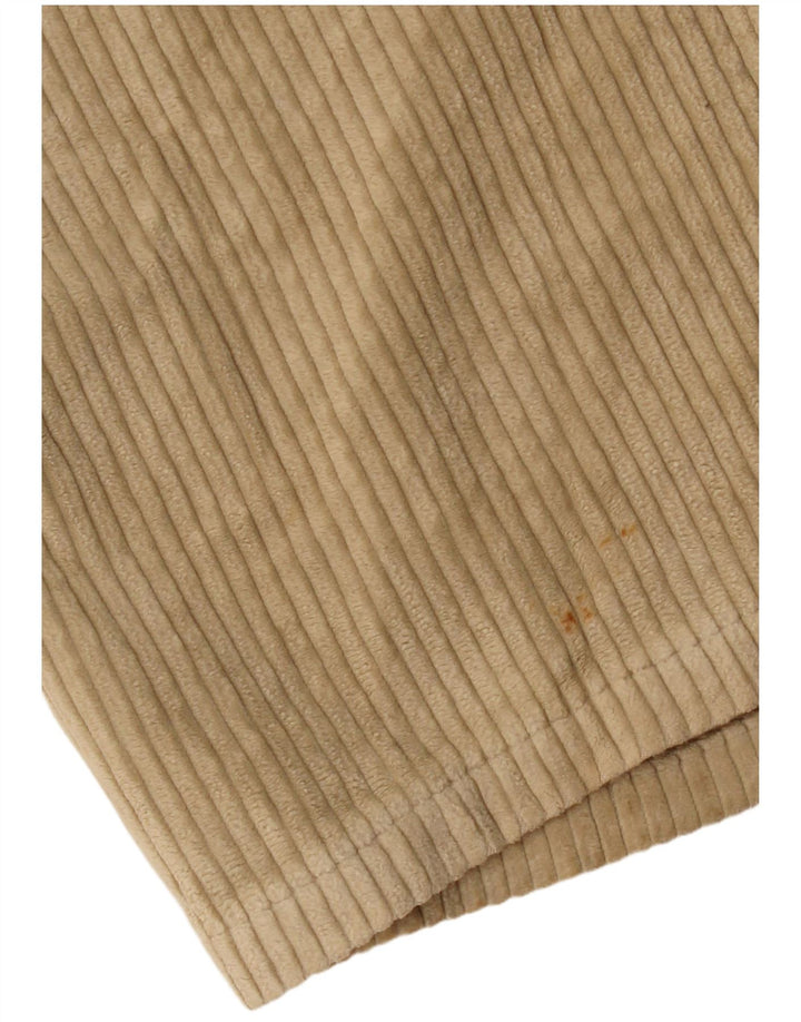 Valentino Mens Pegged Corduroy Trousers W30 L30 Beige