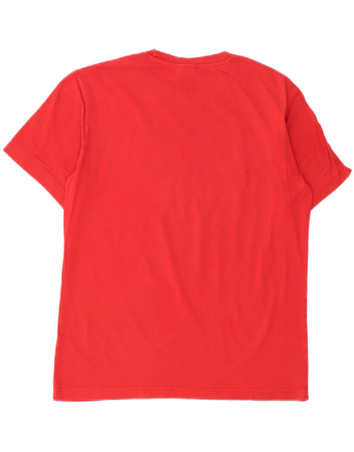 Champion Mens Graphic T-Shirt Top Medium Red