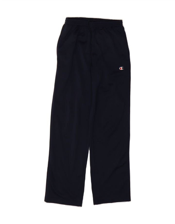 CHAMPION Boys Tracksuit Trousers 11-12 Years Large Navy Blue Polyester Vintage Champion and Second-Hand Champion from Messina Hembry 