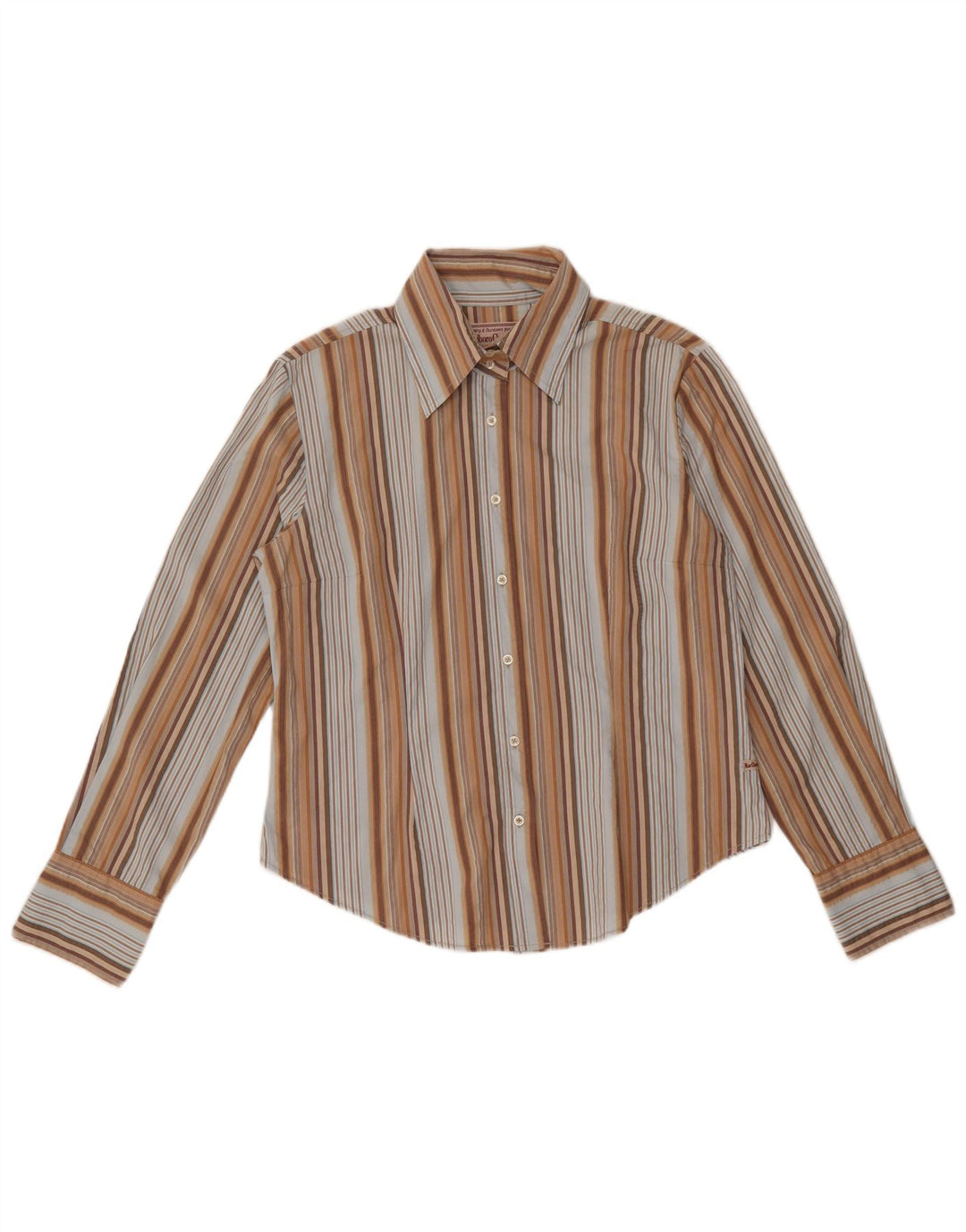 MARLBORO CLASSICS Womens Slim Fit Shirt UK 18 XL Multicoloured Striped