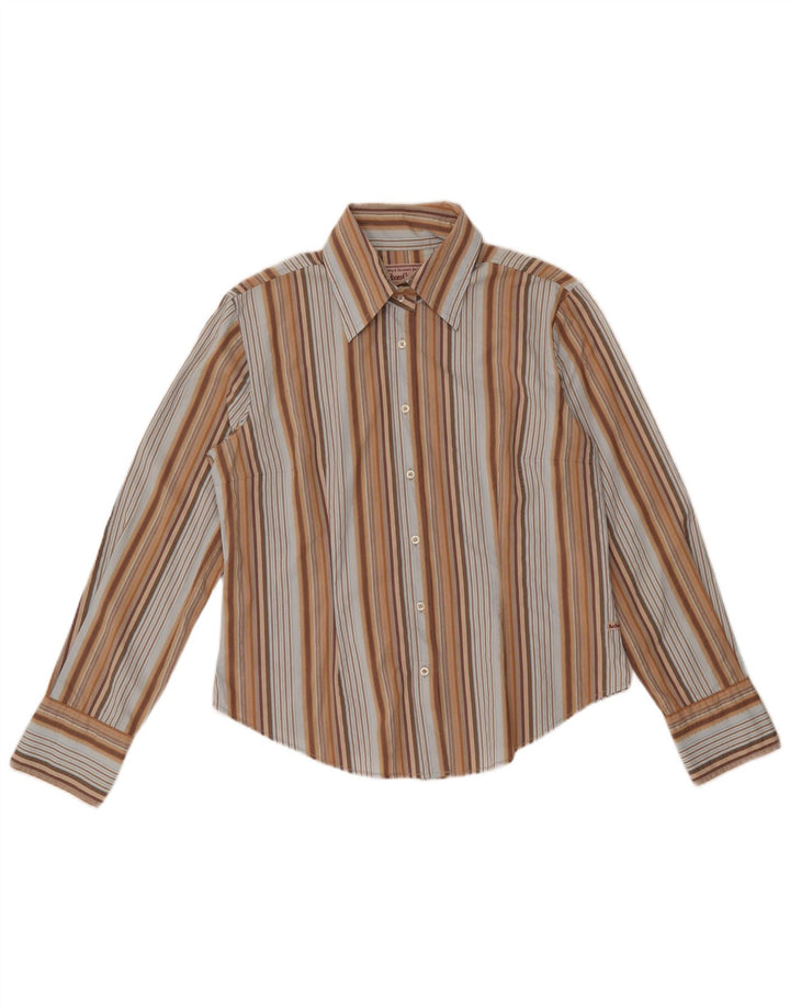 MARLBORO CLASSICS Womens Slim Fit Shirt UK 18 XL Multicoloured Striped