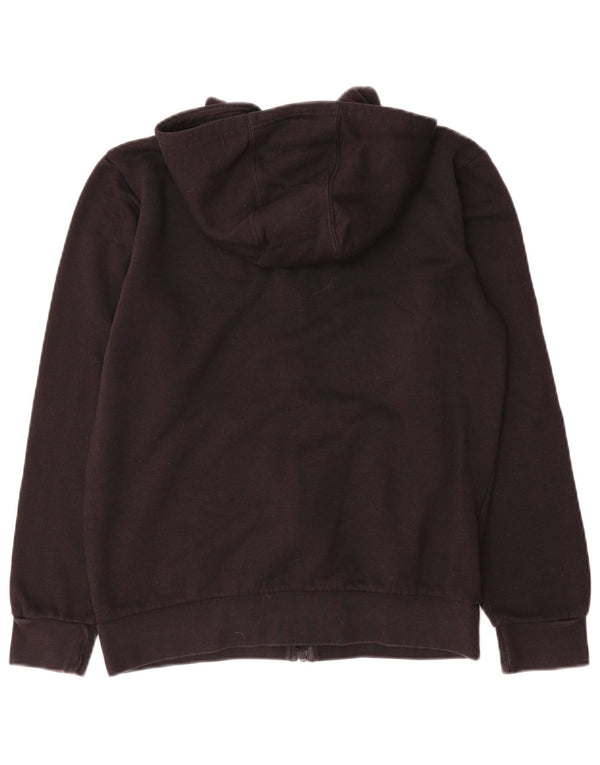 Adidas Boys Zip Hoodie Sweater 13-14 Years Black Cotton