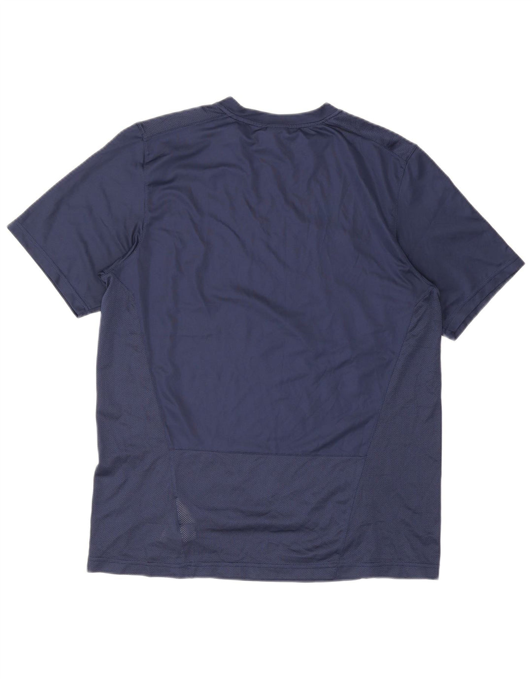 Nike Mens Dri Fit T-Shirt Top Large Navy Blue Polyester