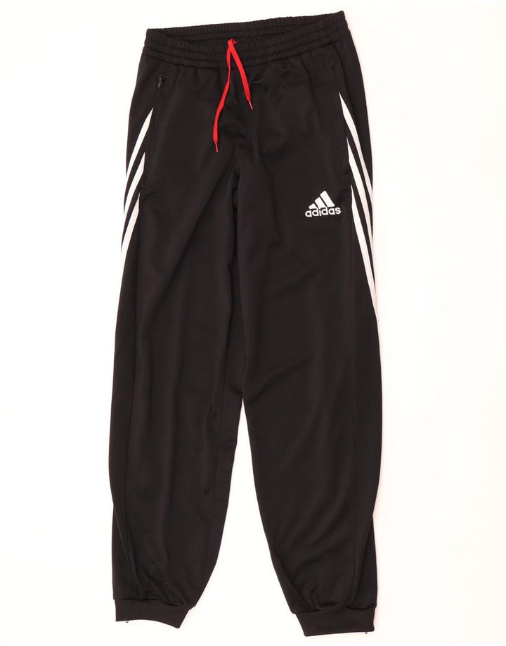 Adidas Mens Tracksuit Trousers Joggers Small  Black Polyester