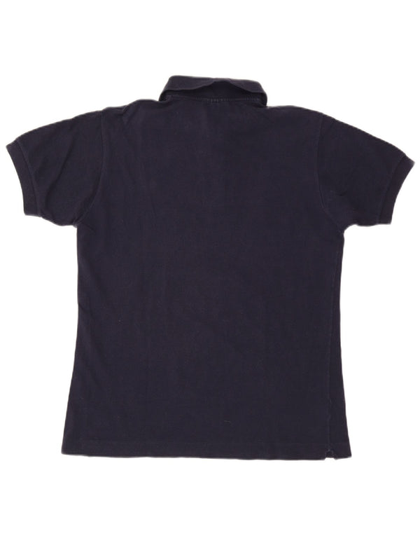 LACOSTE Mens Polo Shirt Size 4 Medium Navy Blue Cotton
