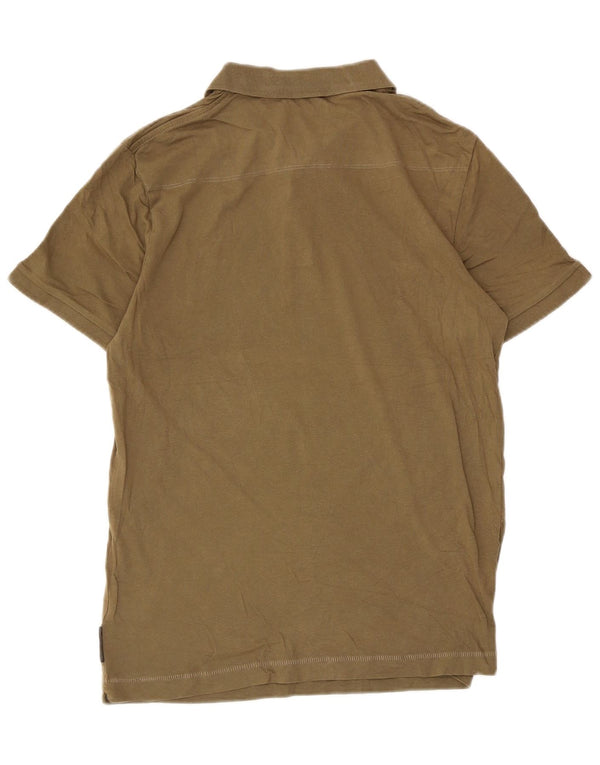 French Connection Mens Padded Jacket Small Khaki Cotton