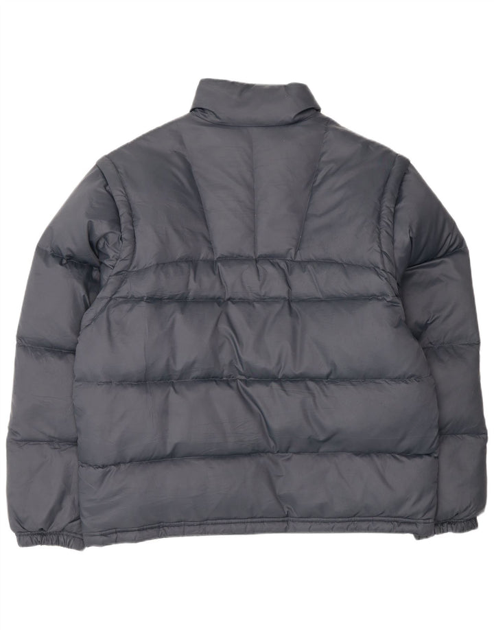 Puma Mens Padded Jacket UK 40 Large Navy Blue Nylon