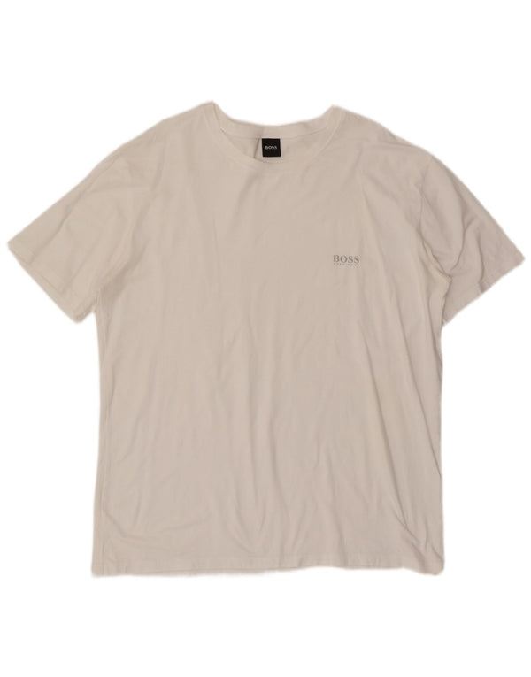 Hugo Boss Mens T-Shirt Top 2XL White