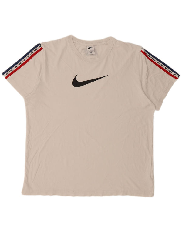Nike Mens Graphic T-Shirt Top XL White Cotton