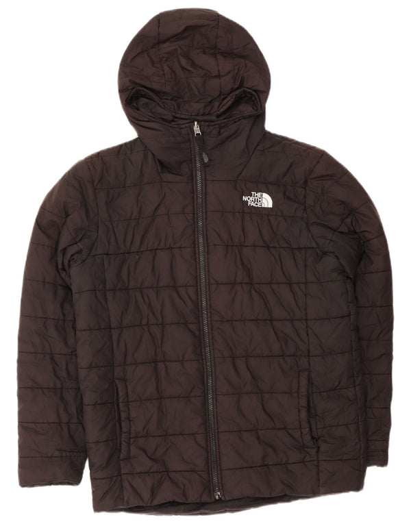 THE NORTH FACE Boys Hooded Padded Jacket 11-12 Years Black