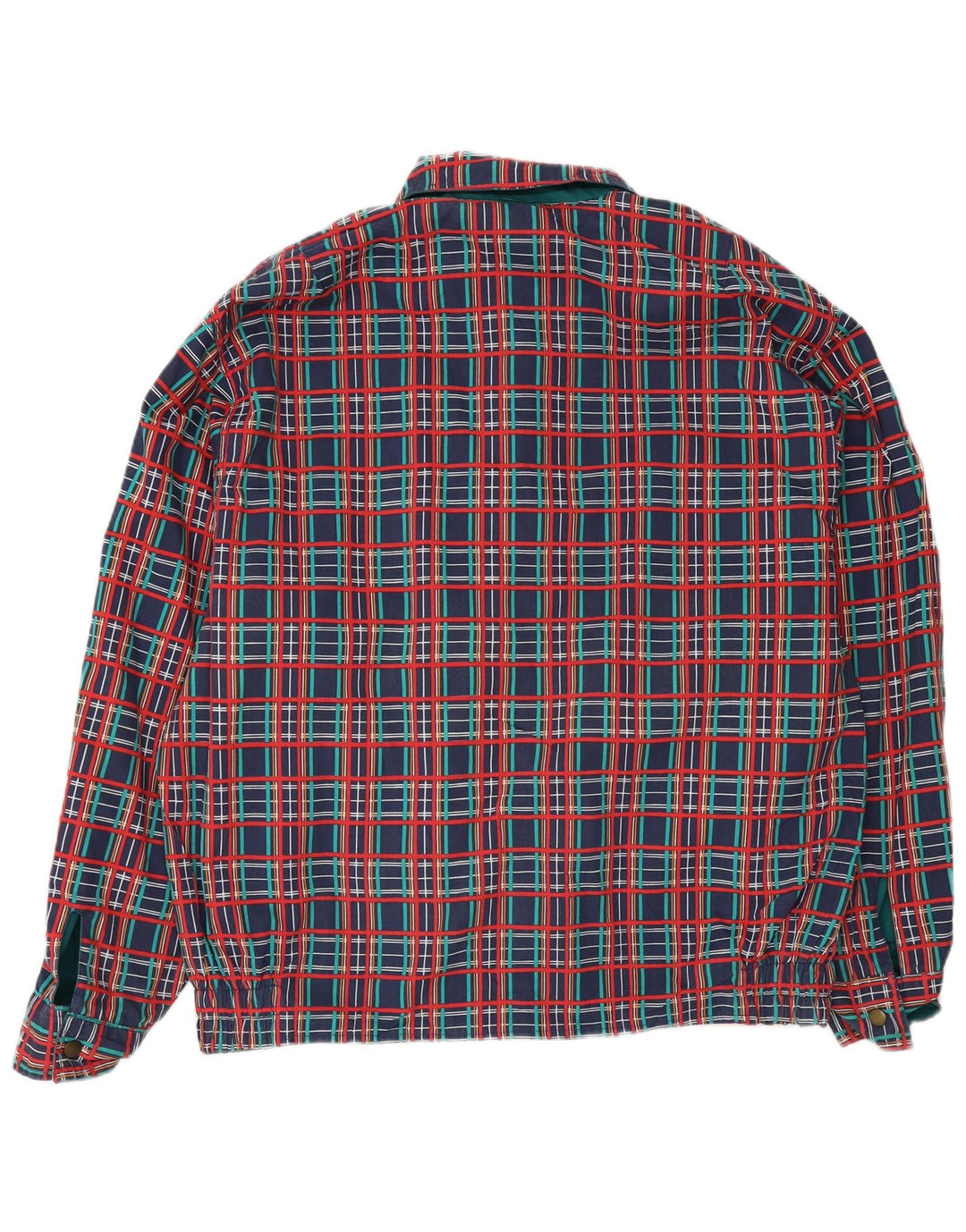 Vintage Mens Reversible Jacket UK 40 Large Green Polyester
