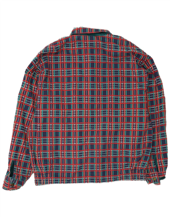 Vintage Mens Reversible Jacket UK 40 Large Green Polyester