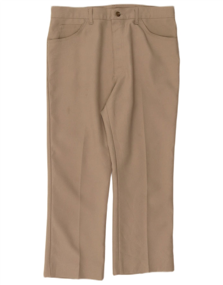 LEE Mens Straight Casual Trousers W36 L26 Beige Polyester