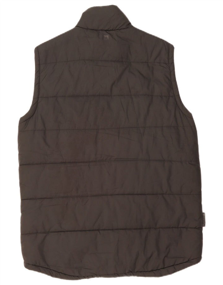 MOUNTAIN WAREHOUSE Mens Padded Gilet UK 38 Medium Black Polyester