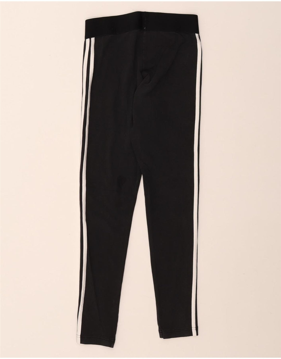 ADIDAS Womens Tight Fit Leggings UK 8/10 Small  Black Cotton