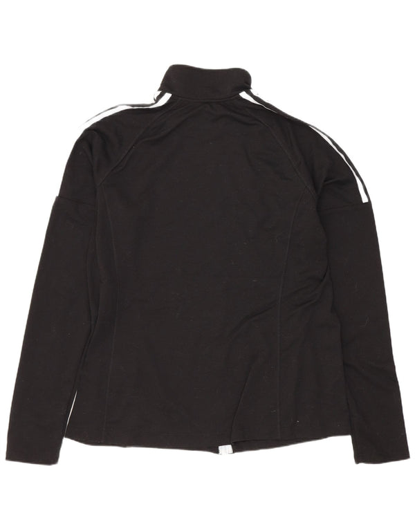 Adidas Womens Golf Tracksuit Top Jacket UK 14 Large Black Sports