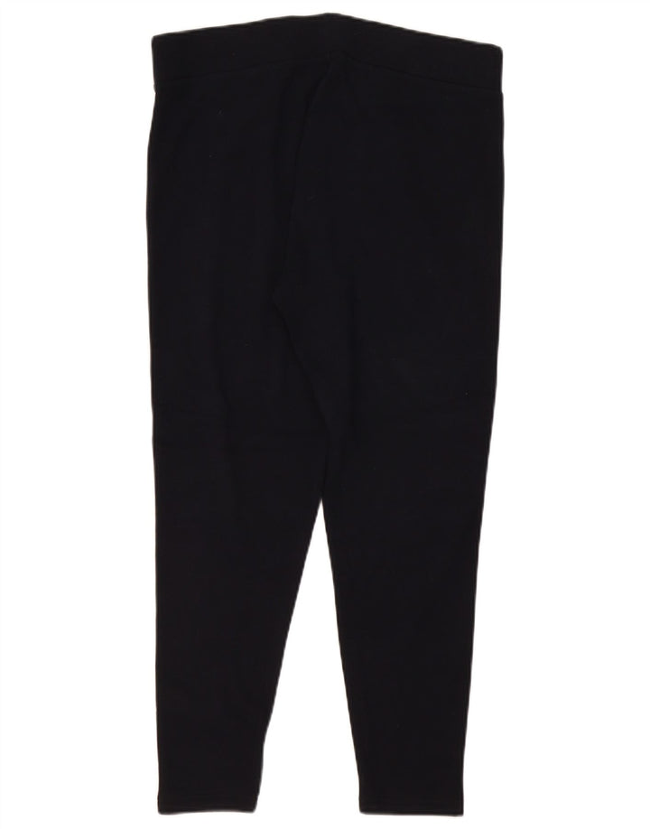 Marks & Spencer Womens Leggings UK 16 Large Navy Blue Polyester