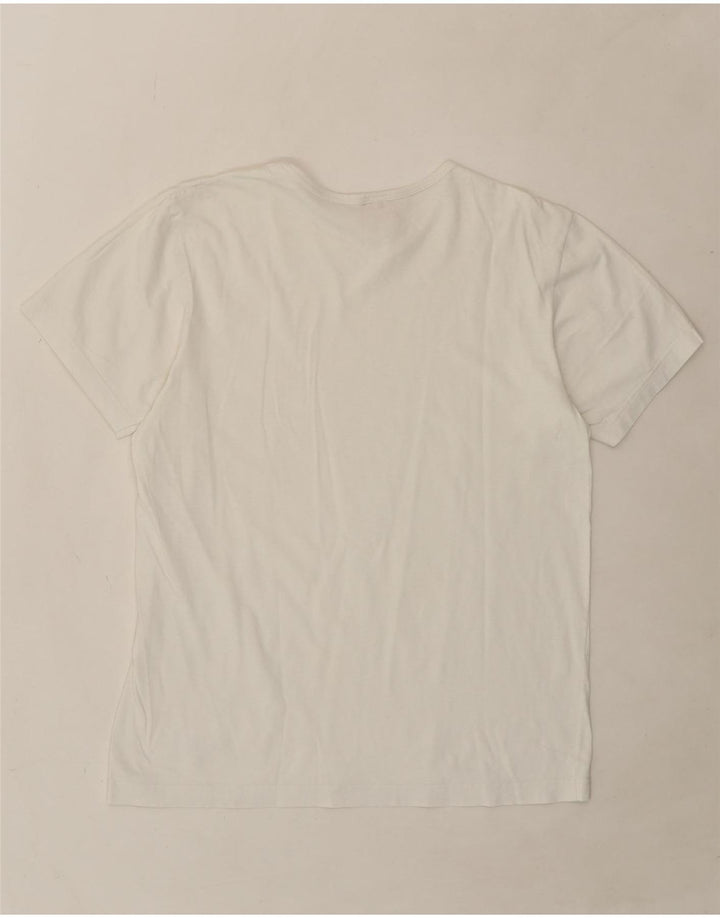 PUMA Womens T-Shirt Top UK 14 Medium White Vintage Puma and Second-Hand Puma from Messina Hembry 