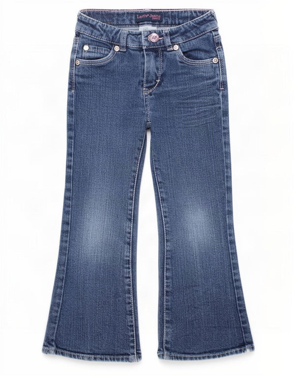 Levi's Girls Flared Jeans 3-4 Years W20 L15 Blue Cotton