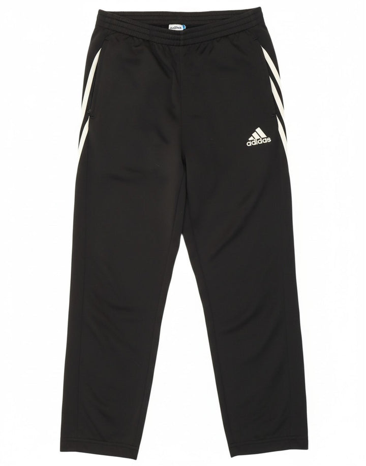ADIDAS Mens Tracksuit Trousers Joggers Small  Black Polyester