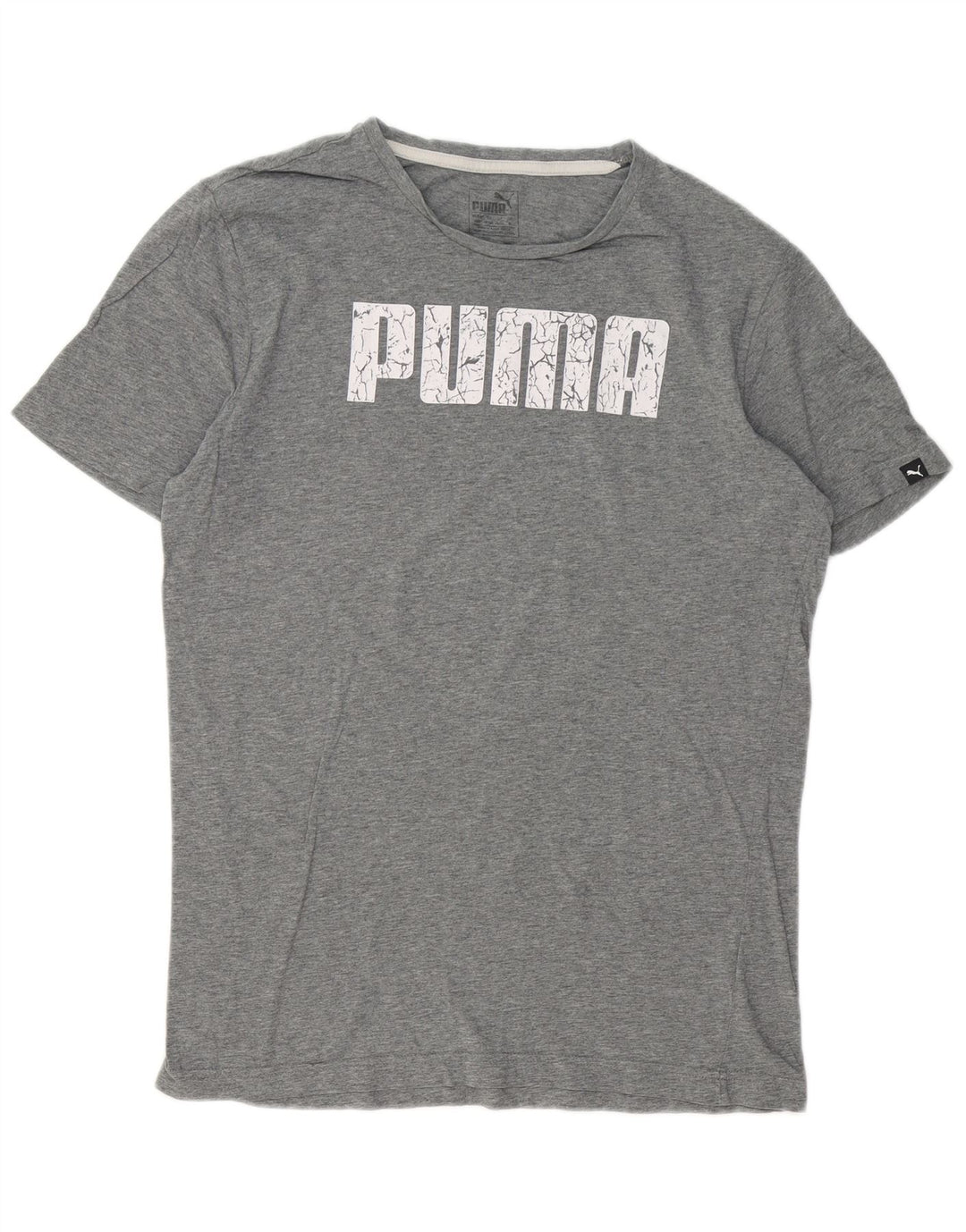 PUMA Mens Graphic T-Shirt Top Medium Grey