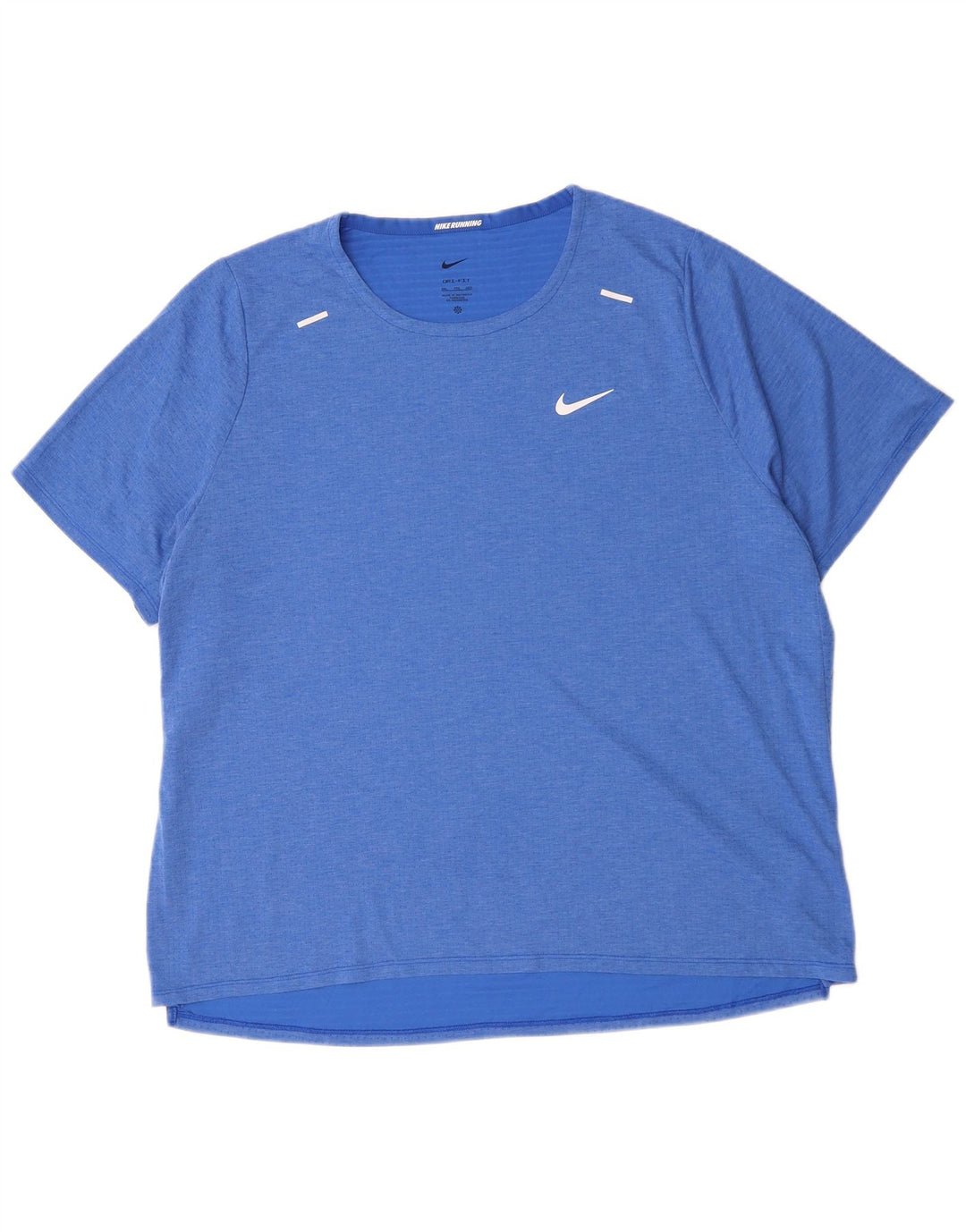 NIKE Mens Dri Fit T-Shirt Top 2XL Blue Polyester