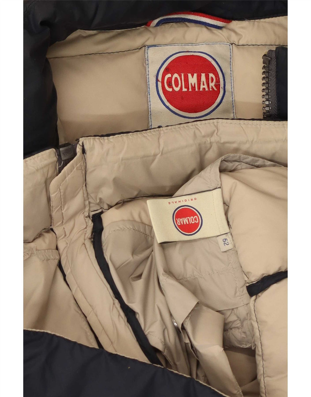Colmar Mens Hooded Padded Jacket IT 52 Large Navy Blue
