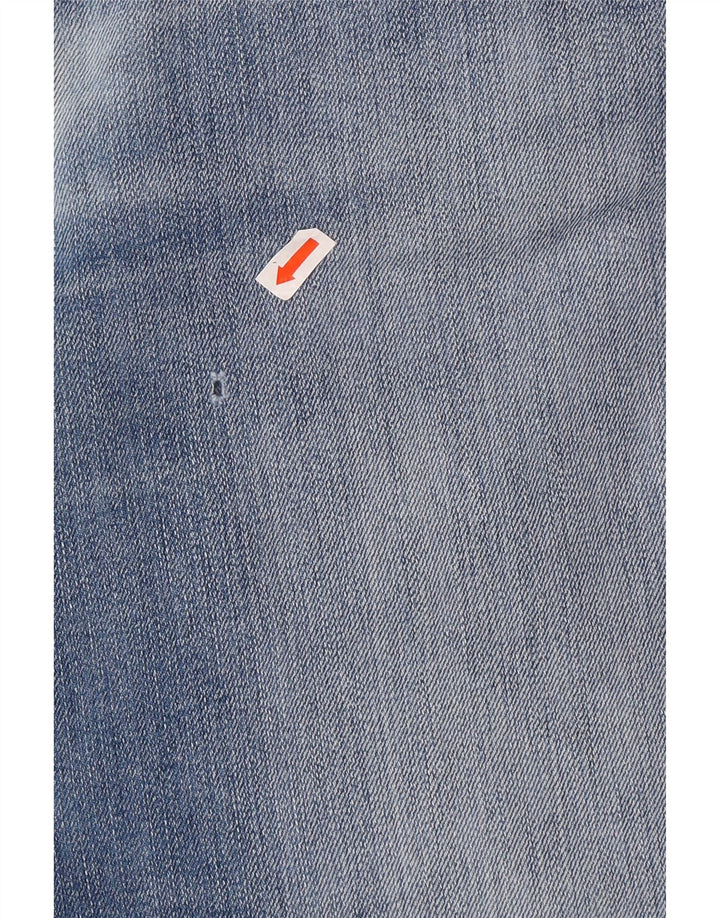 WRANGLER Mens Texas Stretch Straight Jeans W34 L30 Blue Cotton