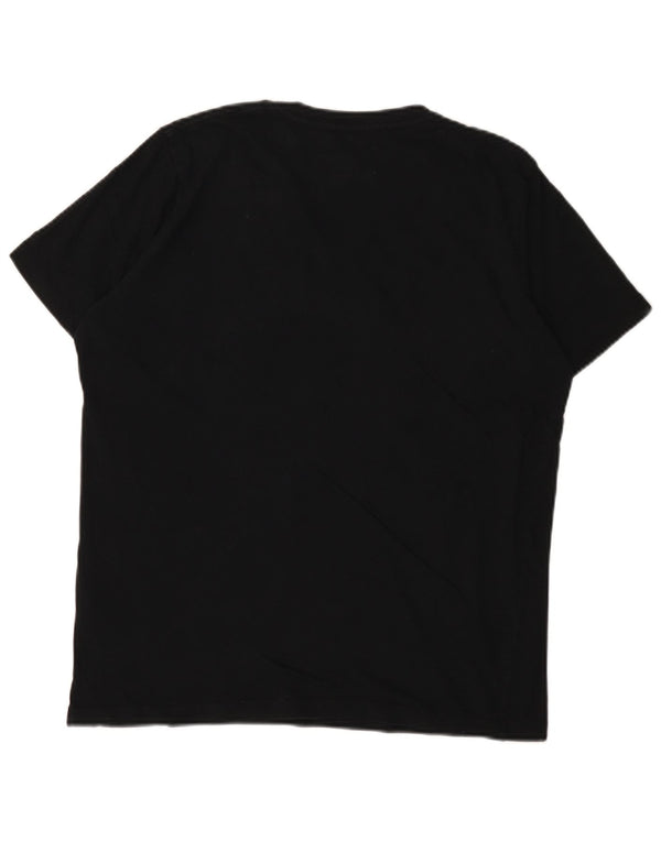 DIESEL Mens T-Shirt Top Medium Black Cotton