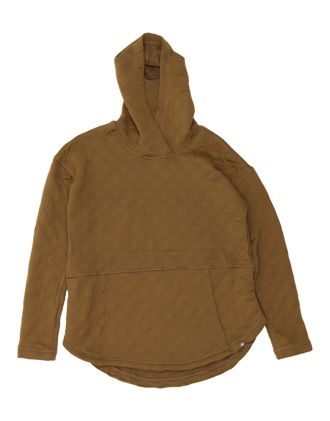 EDDIE BAUER Womens Hoodie Jumper UK 14 Medium Khaki Check Polyester Vintage Eddie Bauer and Second-Hand Eddie Bauer from Messina Hembry 