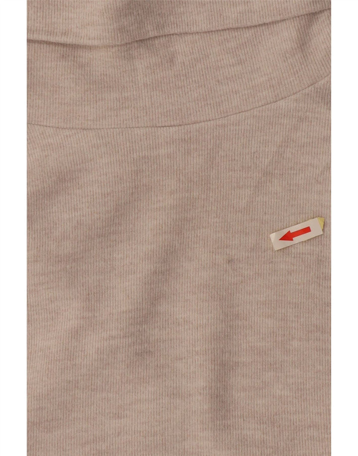 Zara Womens Sleeveless Roll Neck Blouse Top UK 10 Small White