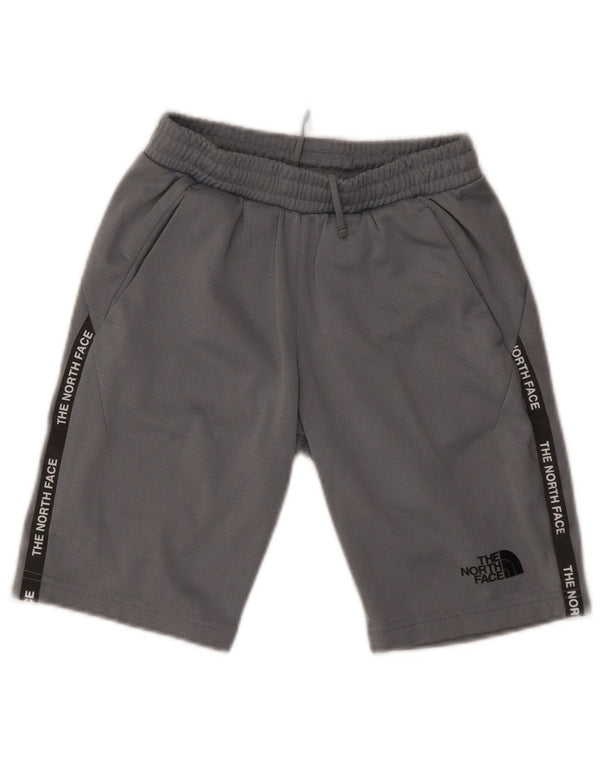 The North Face Boys Graphic Sport Shorts 11-12 Years Large Grey Polyester