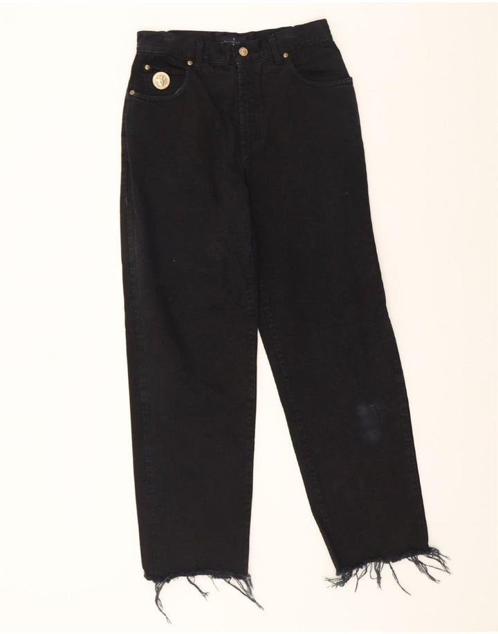 TRUSSARDI Mens Straight Jeans W28 L29 Black Vintage Trussardi and Second-Hand Trussardi from Messina Hembry 