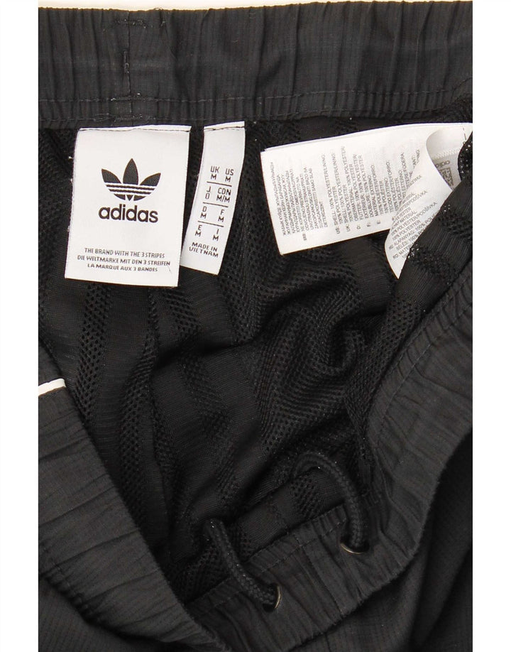 Adidas Mens Tracksuit Trousers Joggers Medium  Black Colourblock Polyester