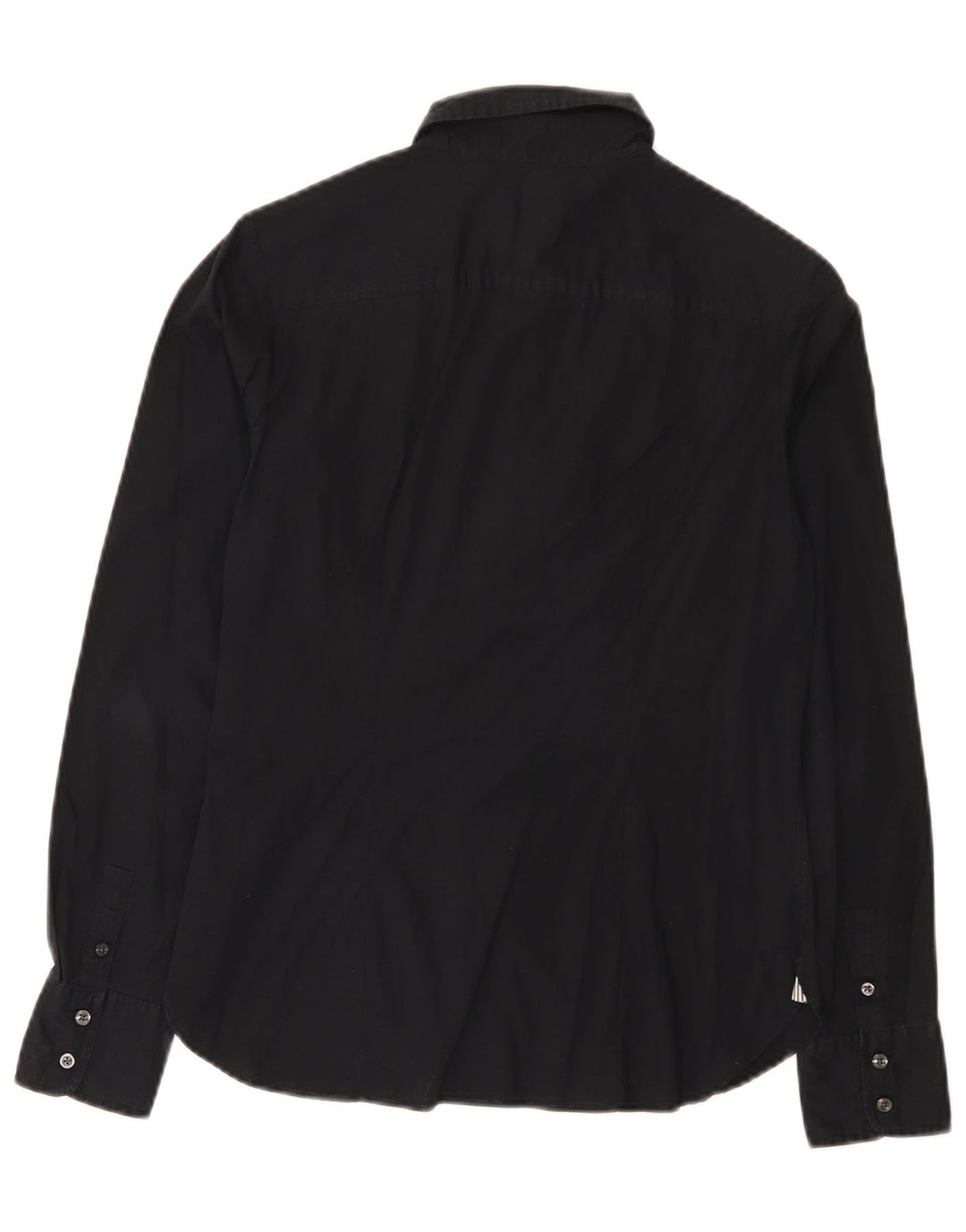 Tommy Hilfiger Womens Shirt US 6 Medium Black Cotton