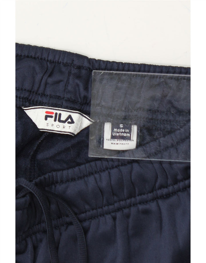 FILA Mens Tracksuit Trousers Small  Navy Blue Polyester Vintage Fila and Second-Hand Fila from Messina Hembry 