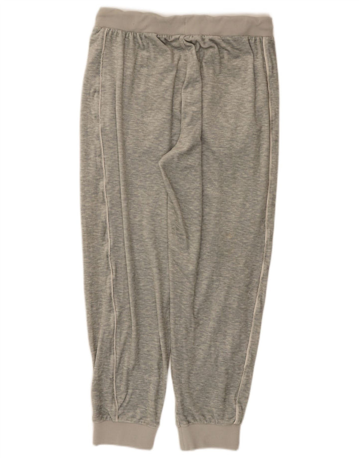 Fila Mens Velour Tracksuit Trousers Joggers Medium Grey Flecked Polyester