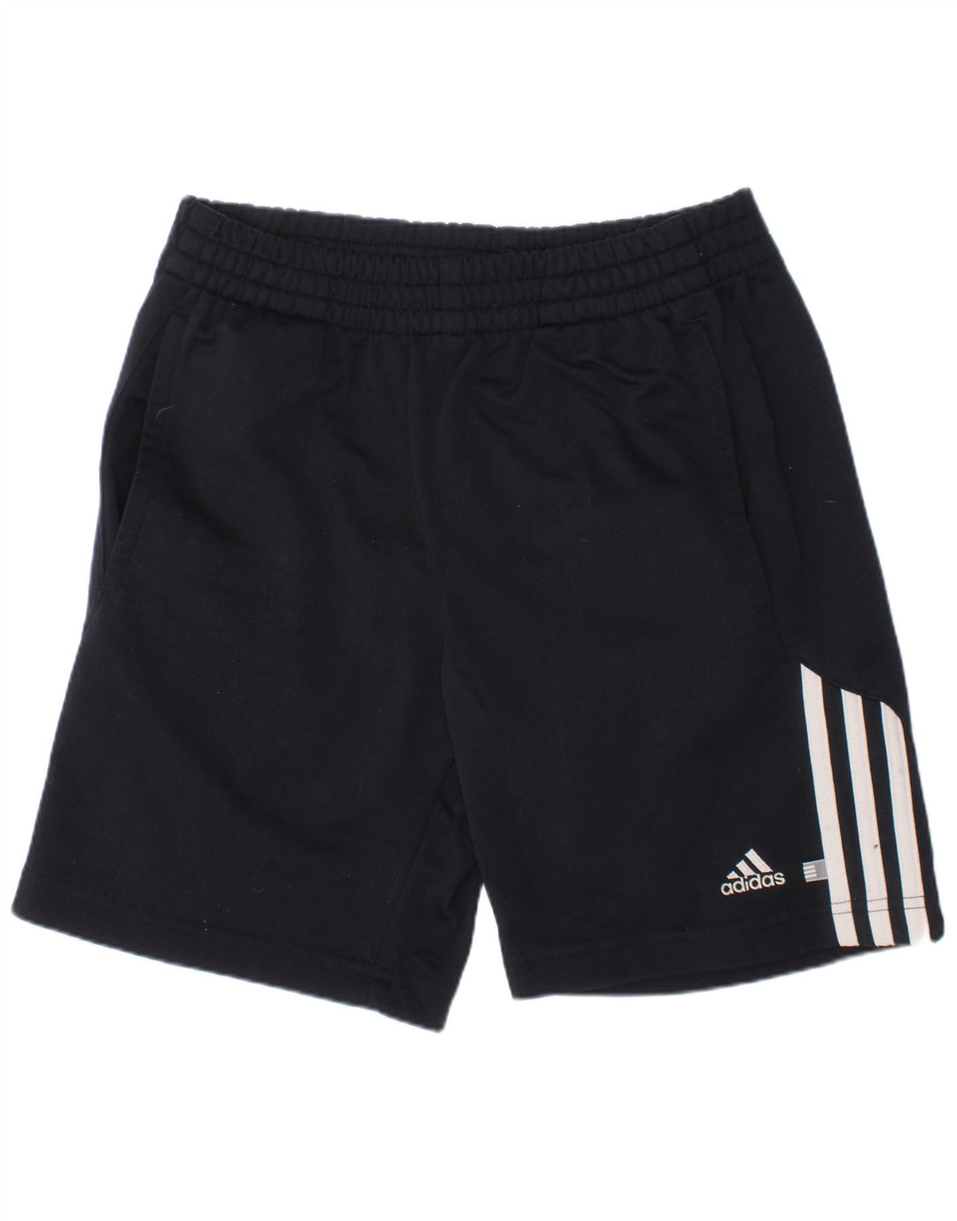 ADIDAS Boys Sport Shorts 9-10 Years  Black Polyester