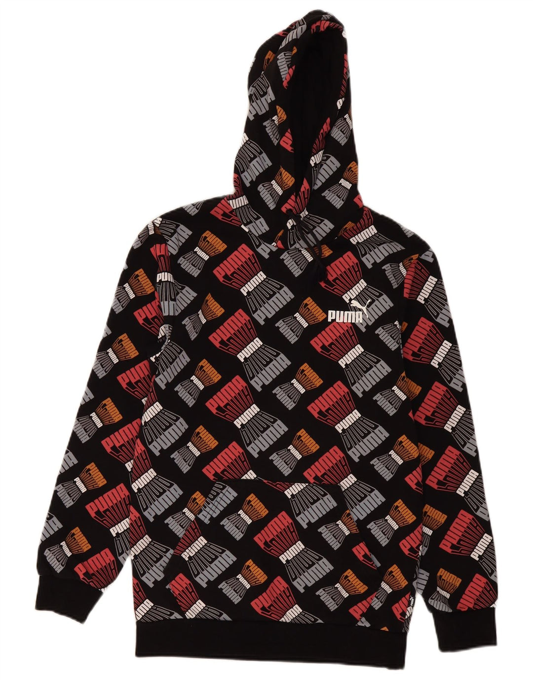 PUMA Mens Graphic Hoodie Jumper XS Multicoloured Cotton