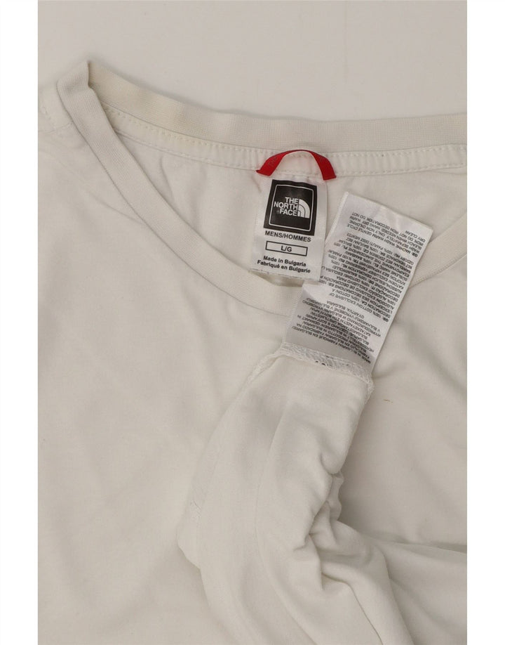 THE NORTH FACE Mens T-Shirt Top Large White Cotton