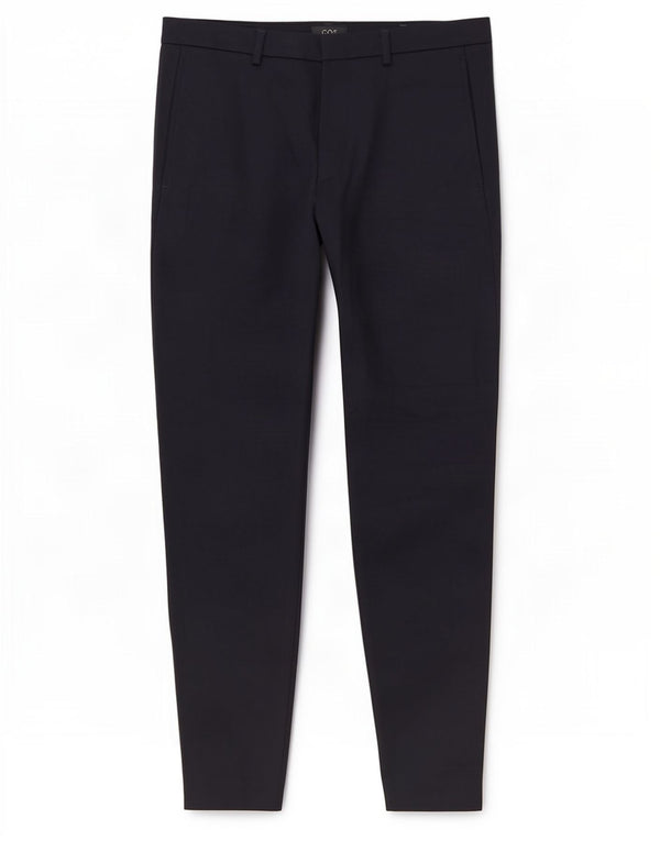 Cos Mens Slim Chino Trousers EU 50 Large W34 L28 Navy Blue Viscose