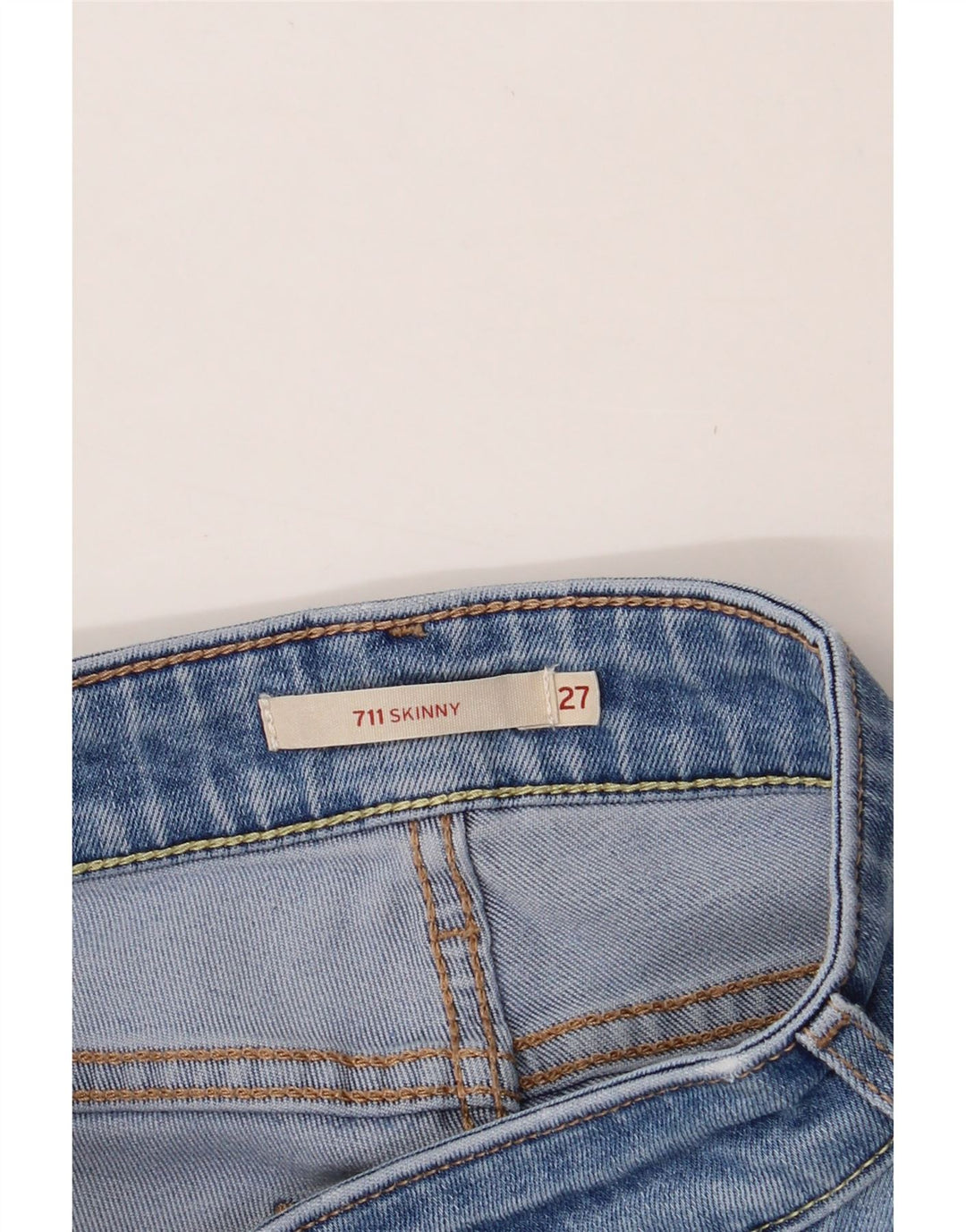 LEVI'S Womens 711 Skinny Jeans W27 L32 Blue Vintage Levi's and Second-Hand Levi's from Messina Hembry 