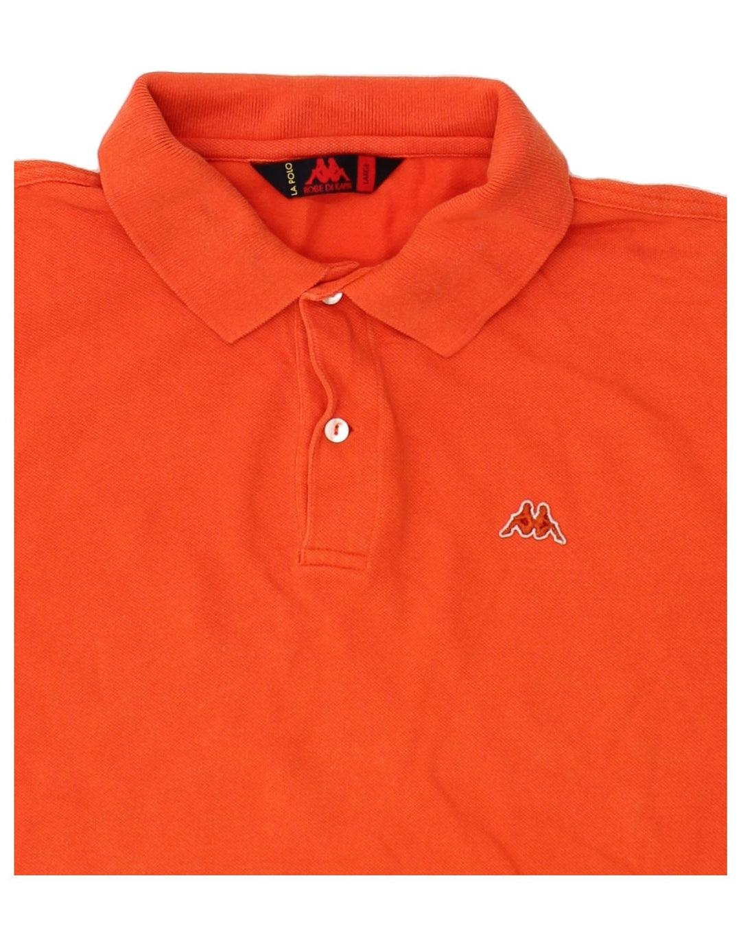 KAPPA Mens Polo Shirt Large Orange Cotton Vintage Kappa and Second-Hand Kappa from Messina Hembry 