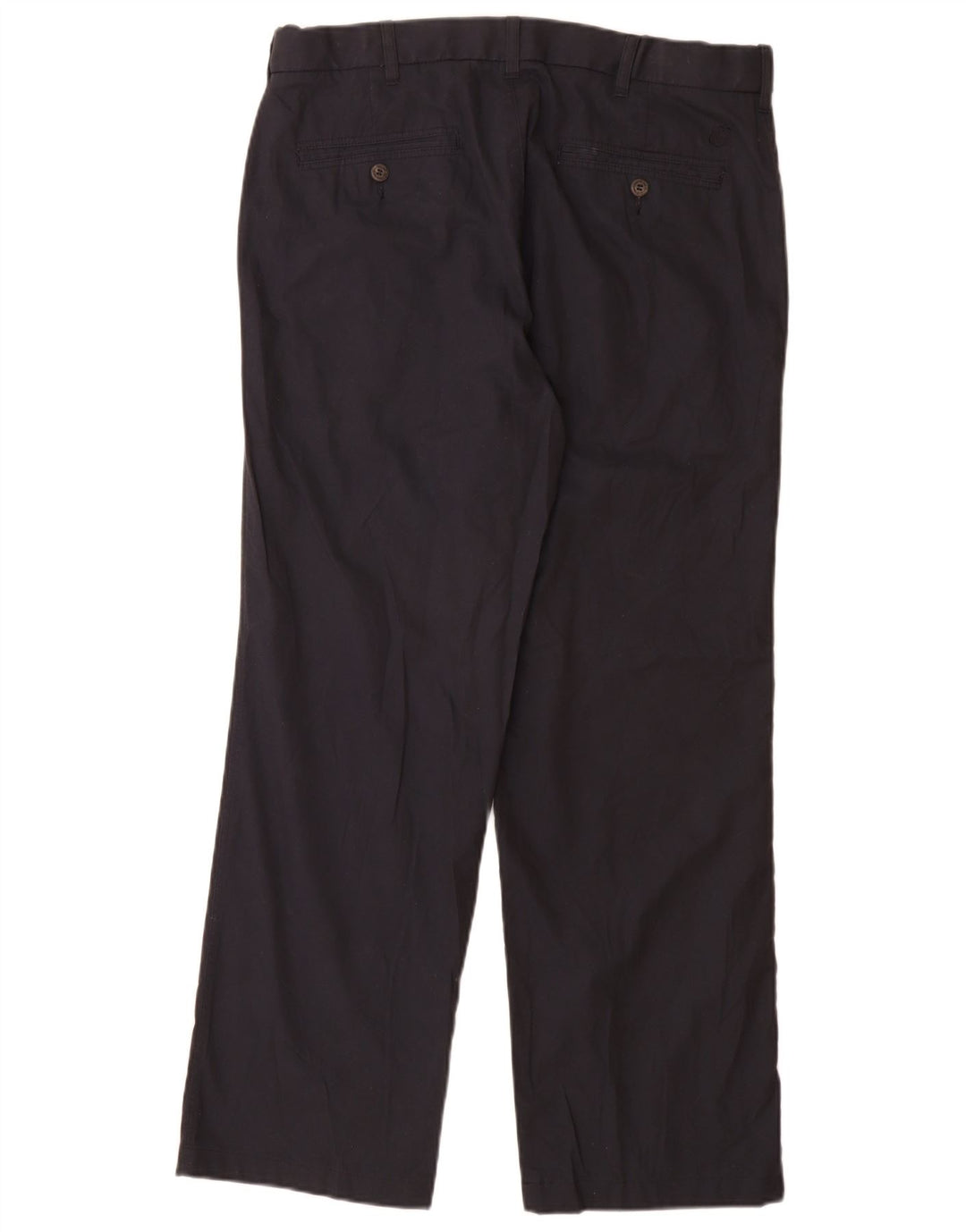 MARKS & SPENCER Mens Blue Harbour Chino Trousers W34 L29 Navy Blue