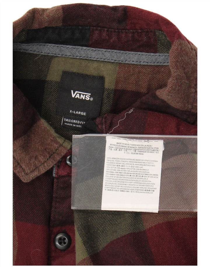 Vans Mens Tailored Fit Flannel Shirt XL Multicoloured Check Cotton