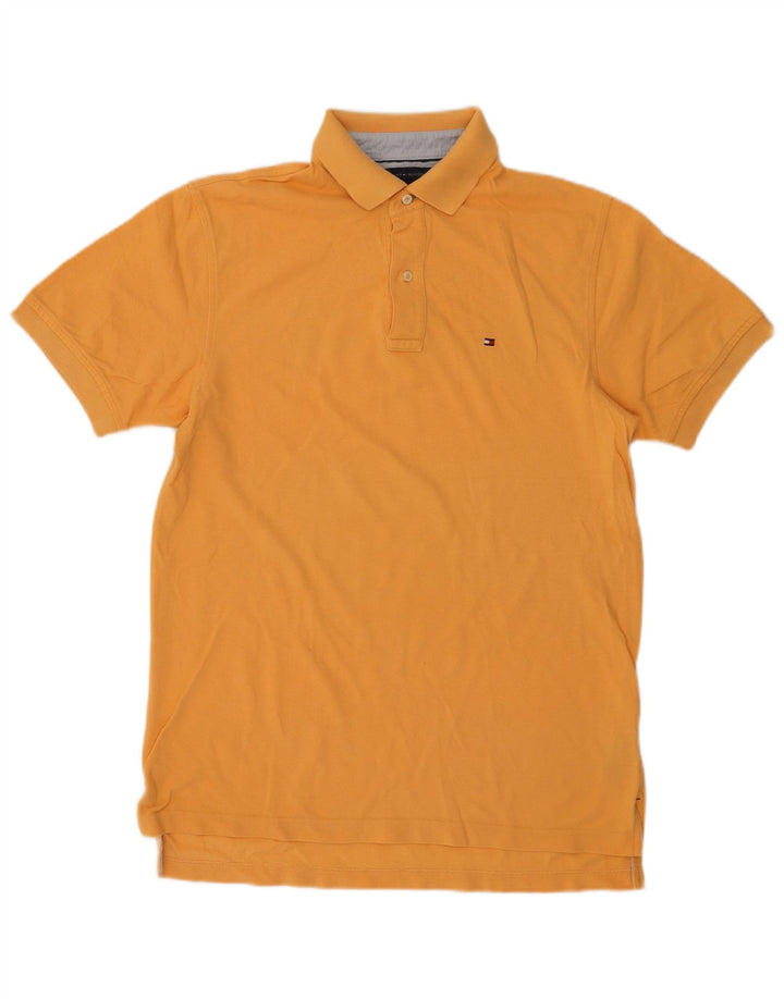 Tommy Hilfiger Mens Polo Shirt Medium Yellow Cotton